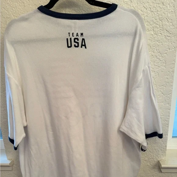TEAM 2024 USA Olympics Paris Official Cotton Ribbed Olympic T-Shirt Mimi Dress - Picture 9 of 14